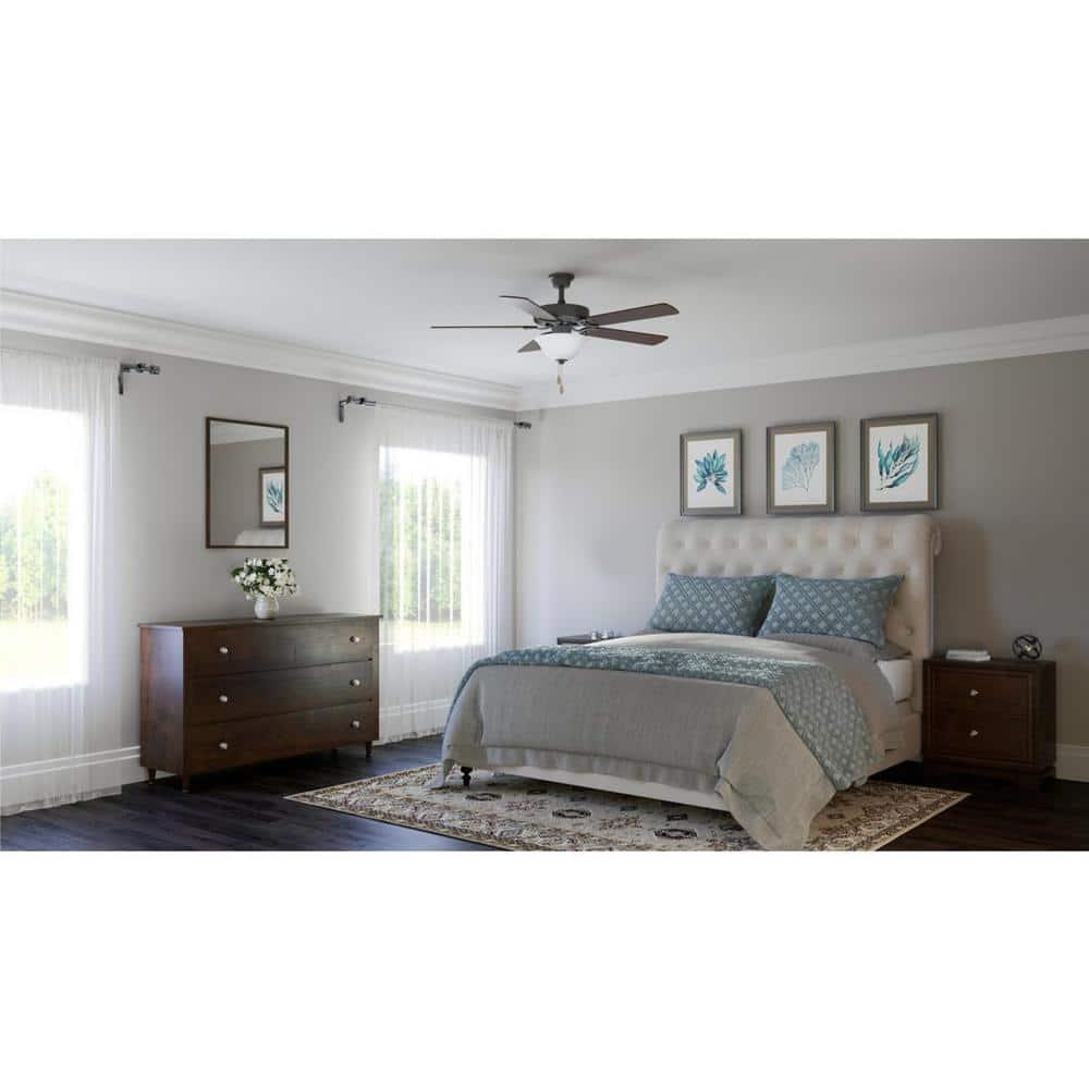 P2599-129-Progress Lighting-Builder Fan - Wide - Ceiling Fan - 2 Light in New Traditional style - 52 Inches wide by 19.13 Inches high-Architectural