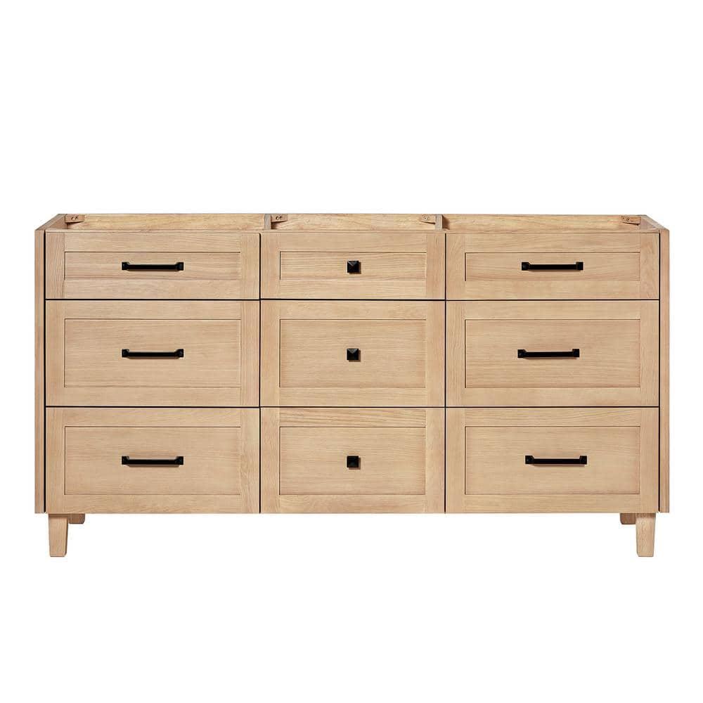 Ariel Monreau 66 Inch Double Sink Base Cabinet In Midnight Blue