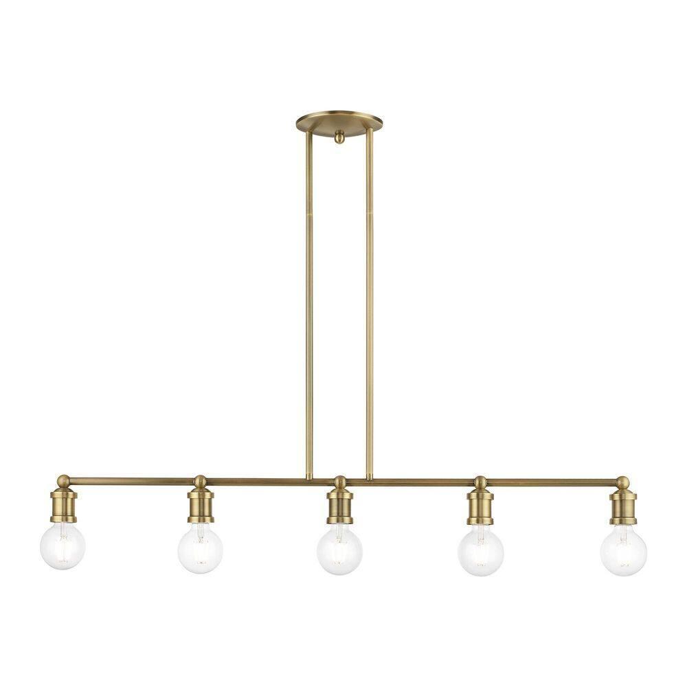 Livex Lighting Lansdale 5 - Light Chandelier in  Antique Brass