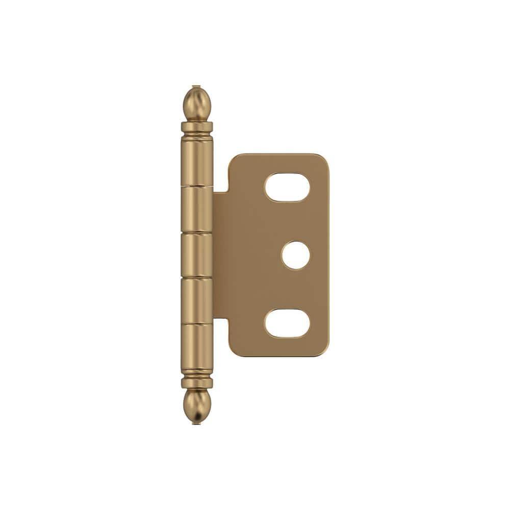 Amerock 110-Degree Inset Surface Champagne Bronze Cabinet Hinge ,