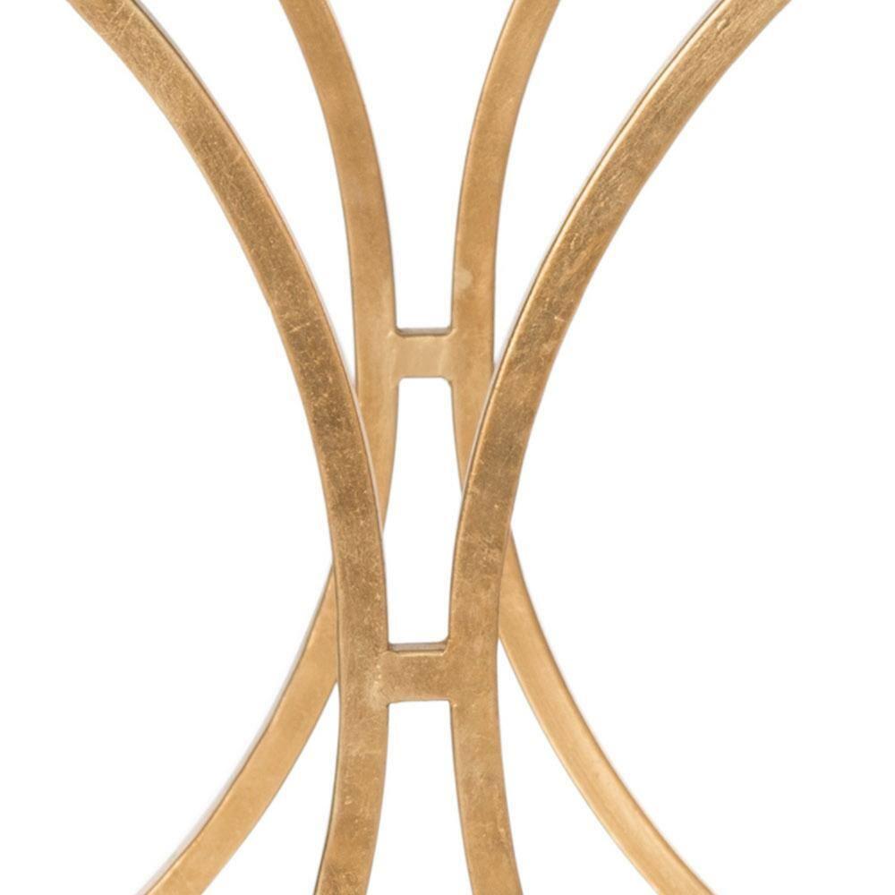 Ignatius Bar Cart - FOX2555B - Gold/Mirror - Safavieh
