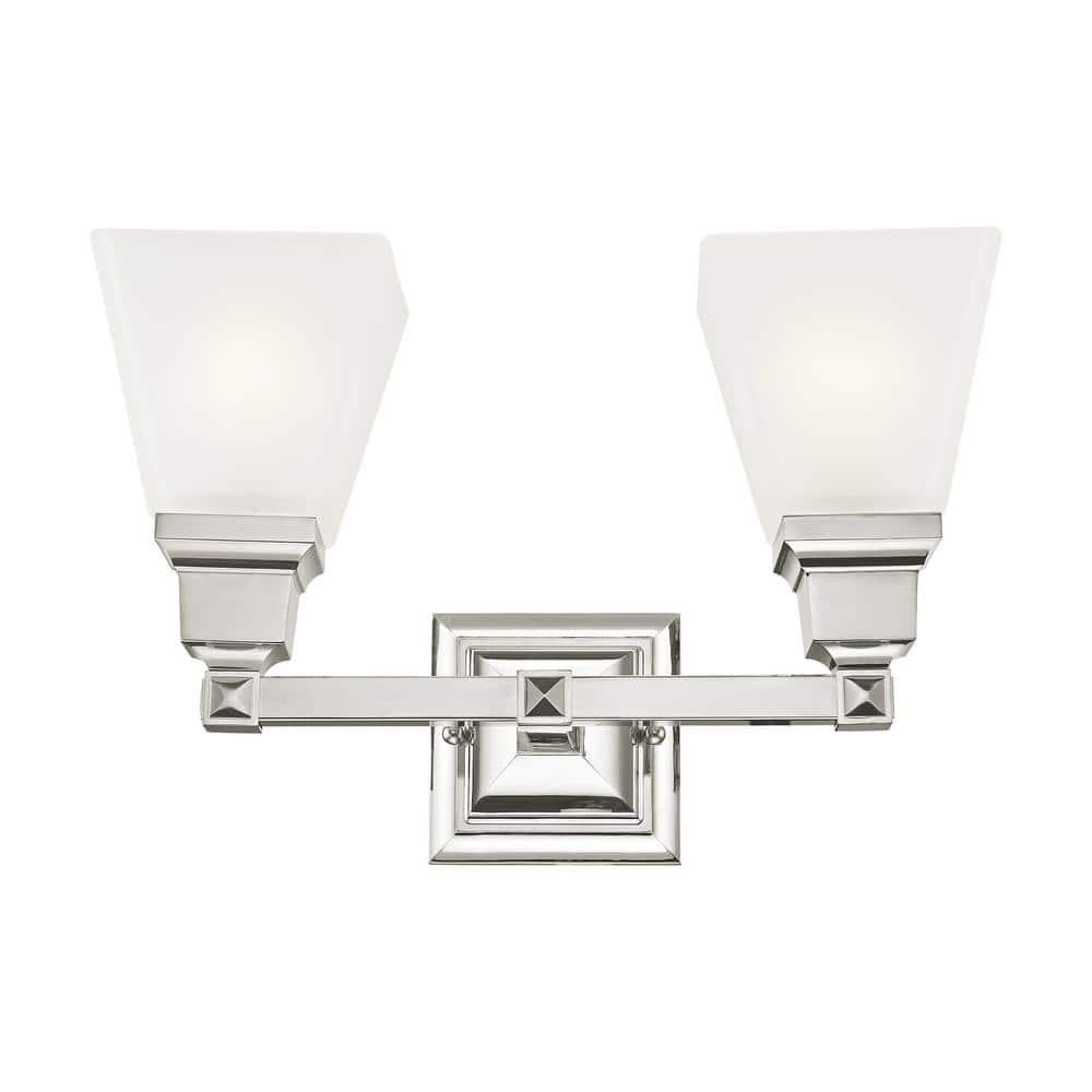 Livex Lighting Mission 2 - Light Vanity in  Polished Nickel