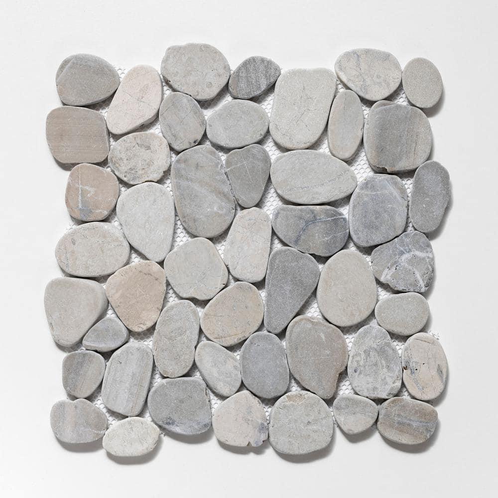 Sliced Pebble Mosaic Wall & Floor Tile