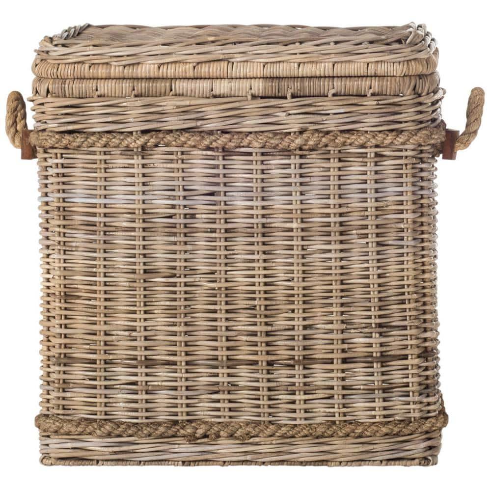 Sidonie Wicker Hamper - Brown - Safavieh