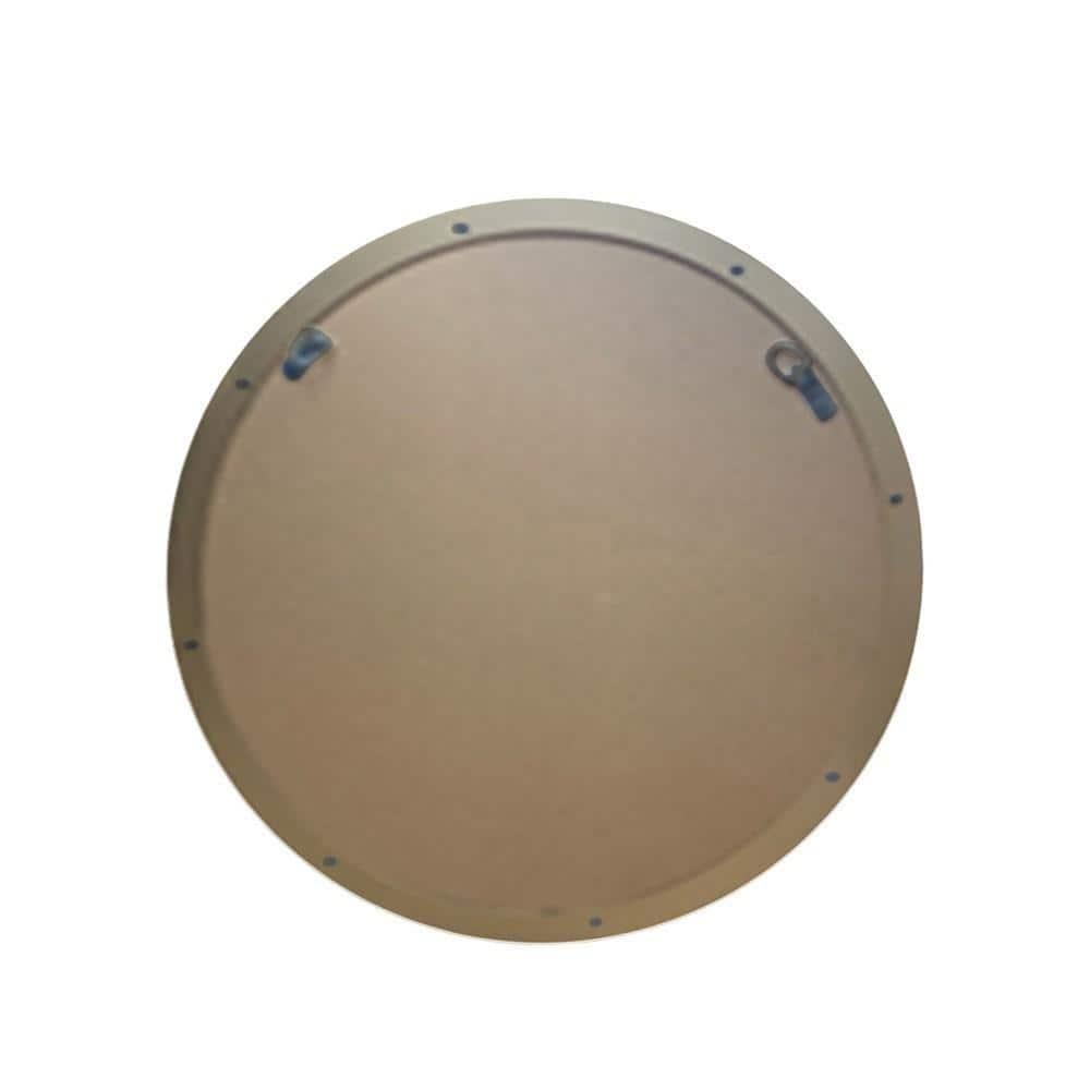 Elegant 29" Round Gold Metal Frame Bathroom Vanity Mirror