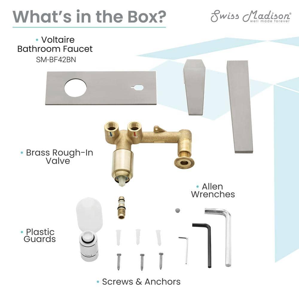 Voltaire Single-Handle, Wall-Mount, Bathroom Faucet
