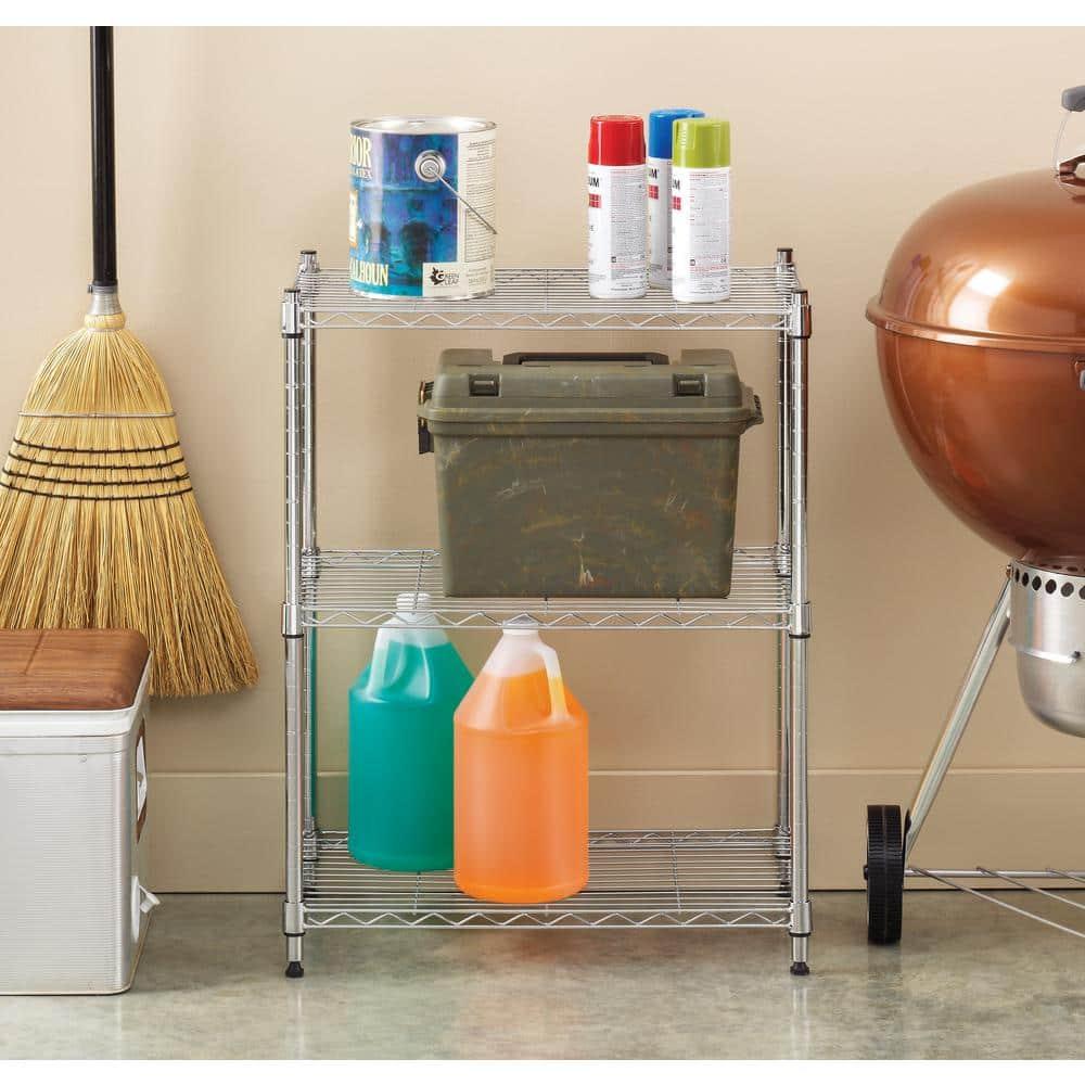Whitmor SUPREME 3 TIER SHELVING-CHROME