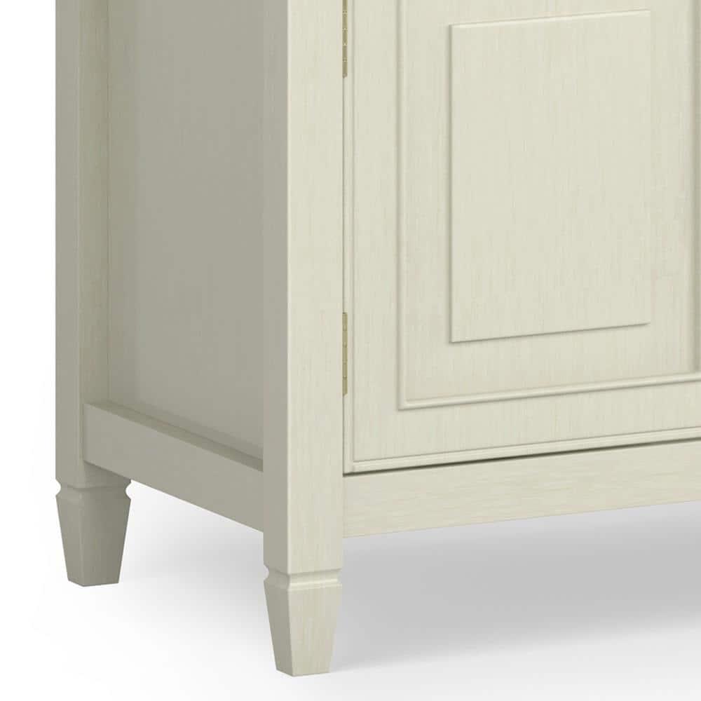 Simpli Home Connaught 72"W Solid Wood Traditional TV Stand for TVs up to 80" with 4 Drawers and 2 Cabinets