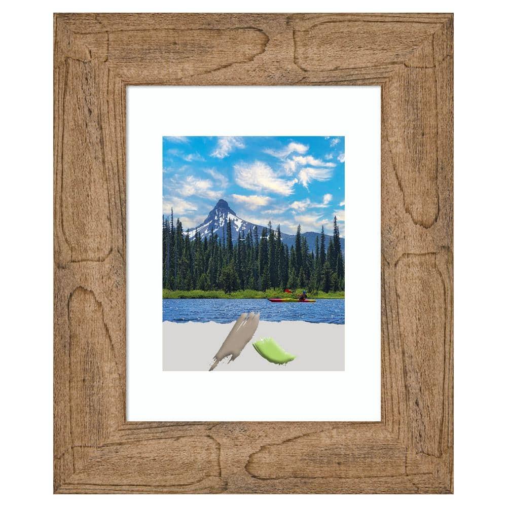 Amanti Art Owl Brown Wood Picture Frame Opening Size 11x14 in. (Matted To 8x10 in.)