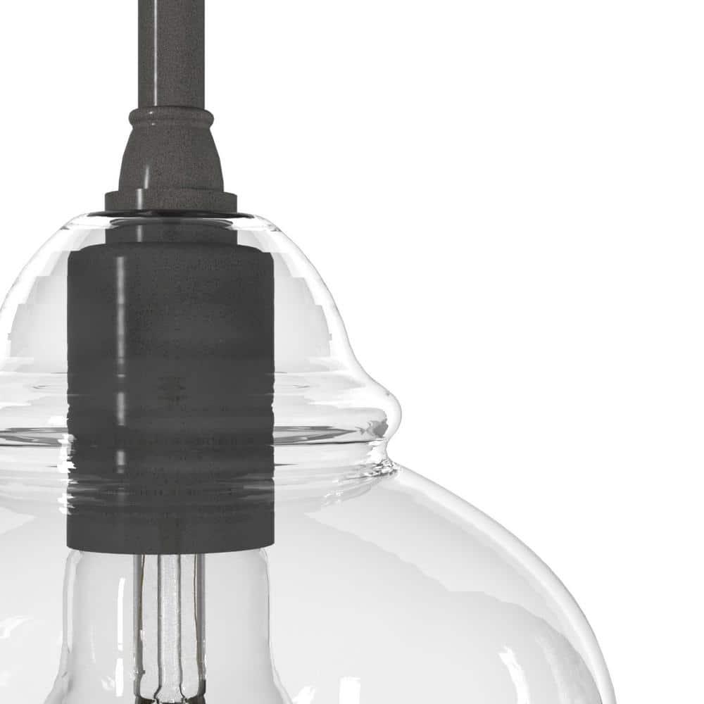 Dunshire 1 Light Noble Bronze Pendant with Glass