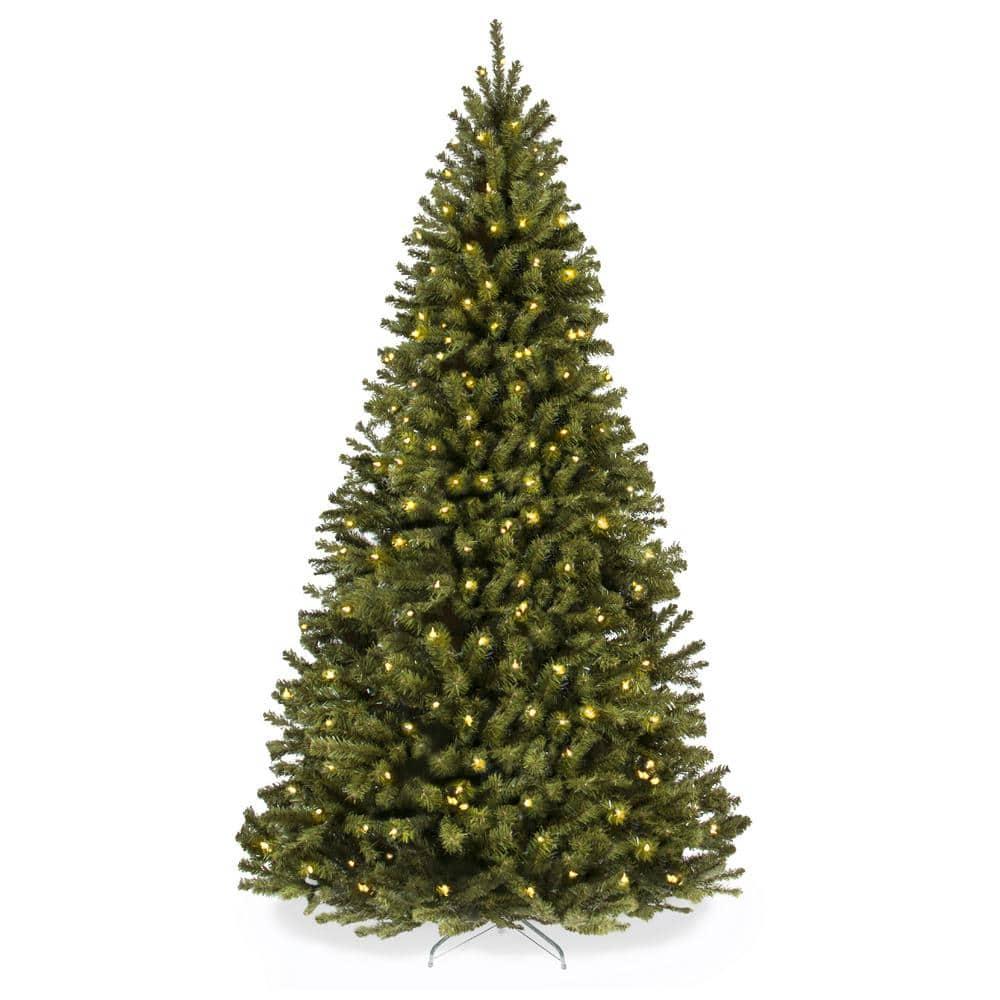 Best Choice Products 4.5ft Pre-Lit Spruce Hinged Artificial Christmas Tree w/ 200 Incandescent Lights, Foldable Stand