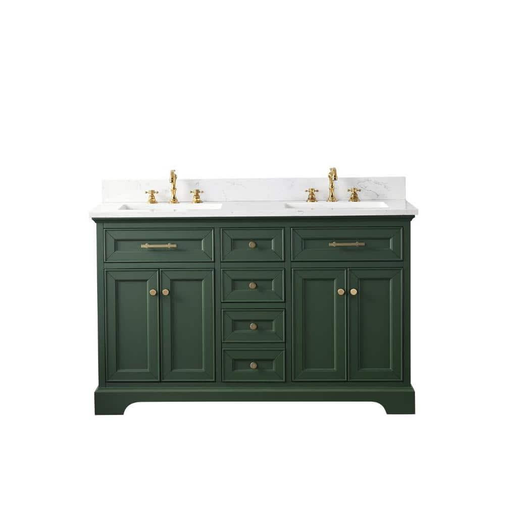Sudio Design Thompson 54" W Double Bathroom Vanity & Reviews | Perigold