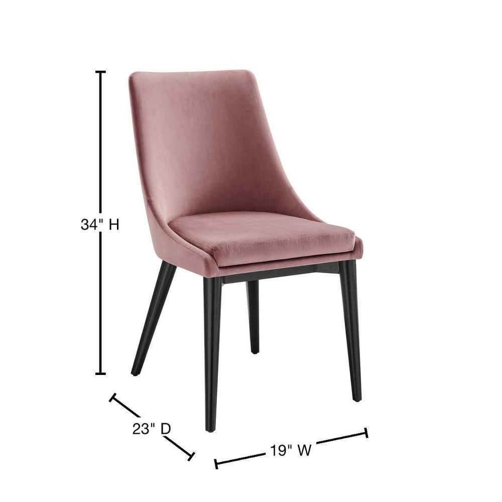 Modway Viscount Accent Performance Velvet Dining Chairs by Modway (Set of 2)