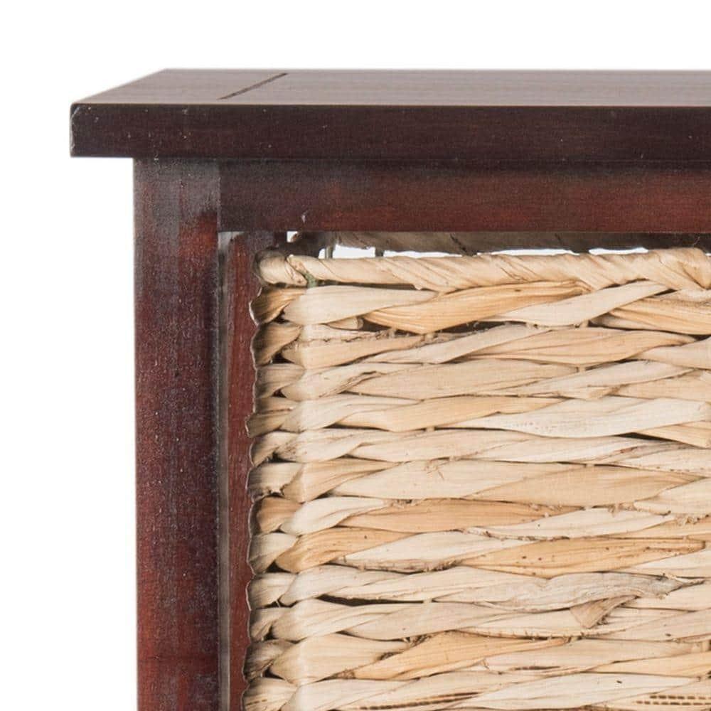 Vedette 5 Wicker Basket Storage Tower - AMH5739 - Cherry - Safavieh Couture