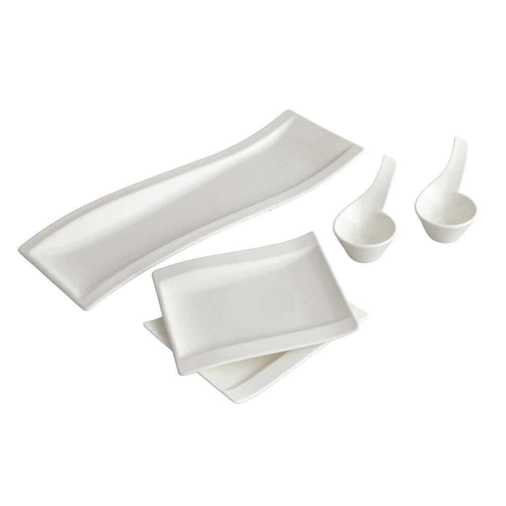 Villeroy & Boch Villeroy & Boch New Wave 5 Piece Antipasti Divided Serving Dish Set