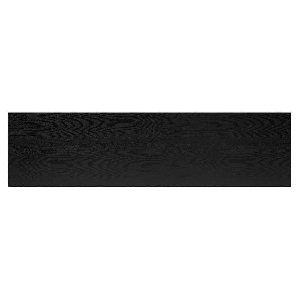 Evelyn&Zoe Strahm Rectangular TV Stand for TV's up to 65", Black Grain