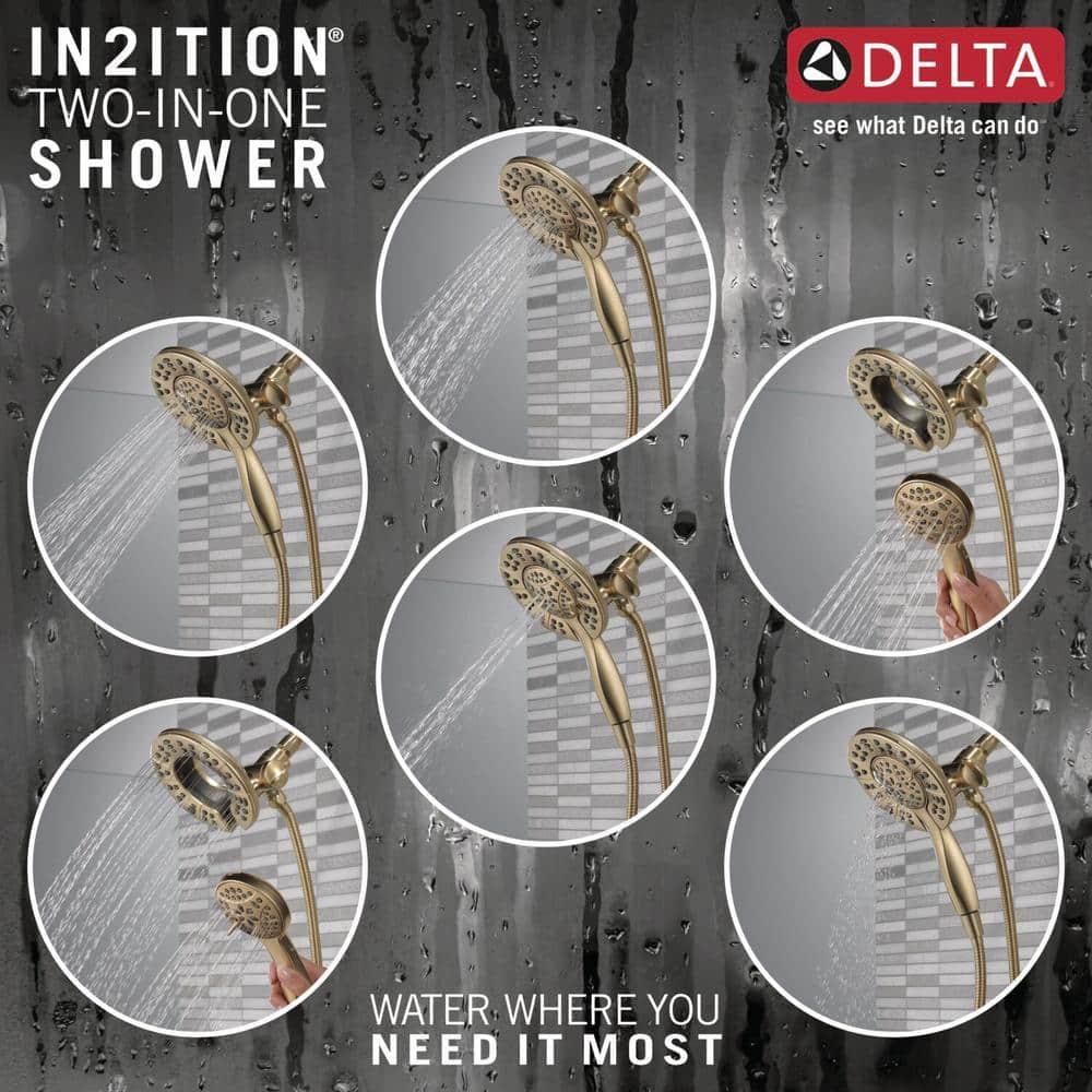 Delta Arvo Single-Function Tub Shower Faucet Set, Shower Trim Kit with In2ition Shower Head and Valve 144840-CZ-I