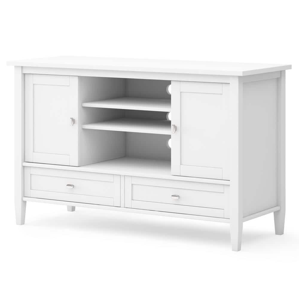 Simpli Home Warm Shaker SOLID WOOD TV Media Stand iFor TVs up to 50 inches