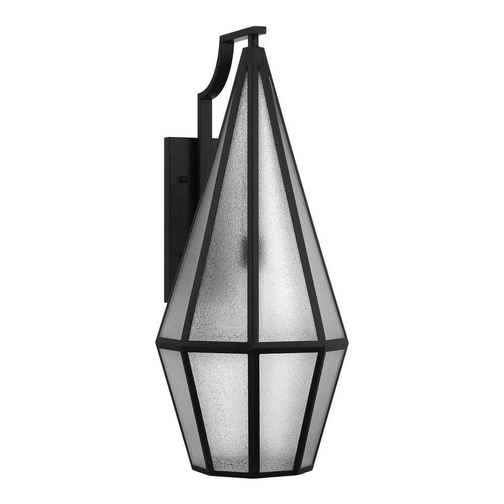 Savoy House Peninsula 1-Light Outdoor Wall Lantern in Matte Black
