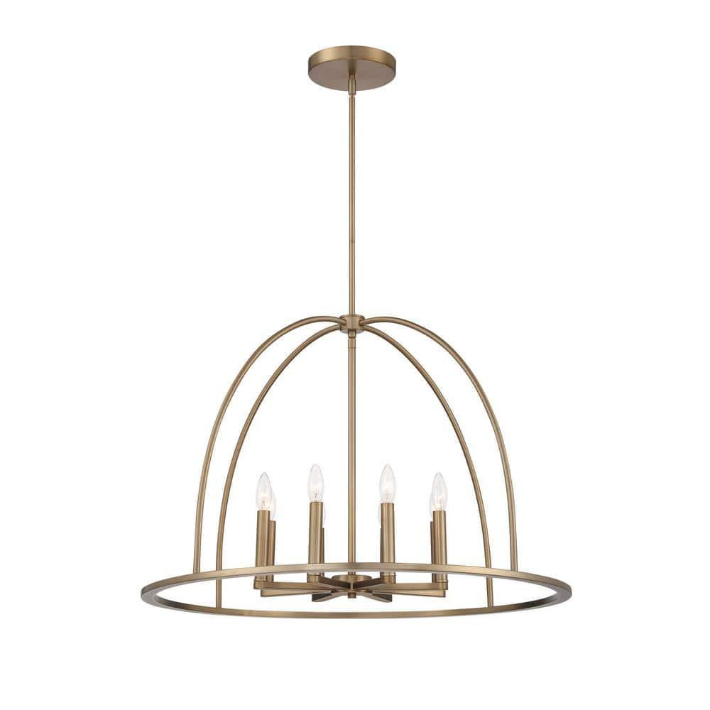 Crystorama Lighting Abbott 8 - Light Chandelier in  Vibrant Gold