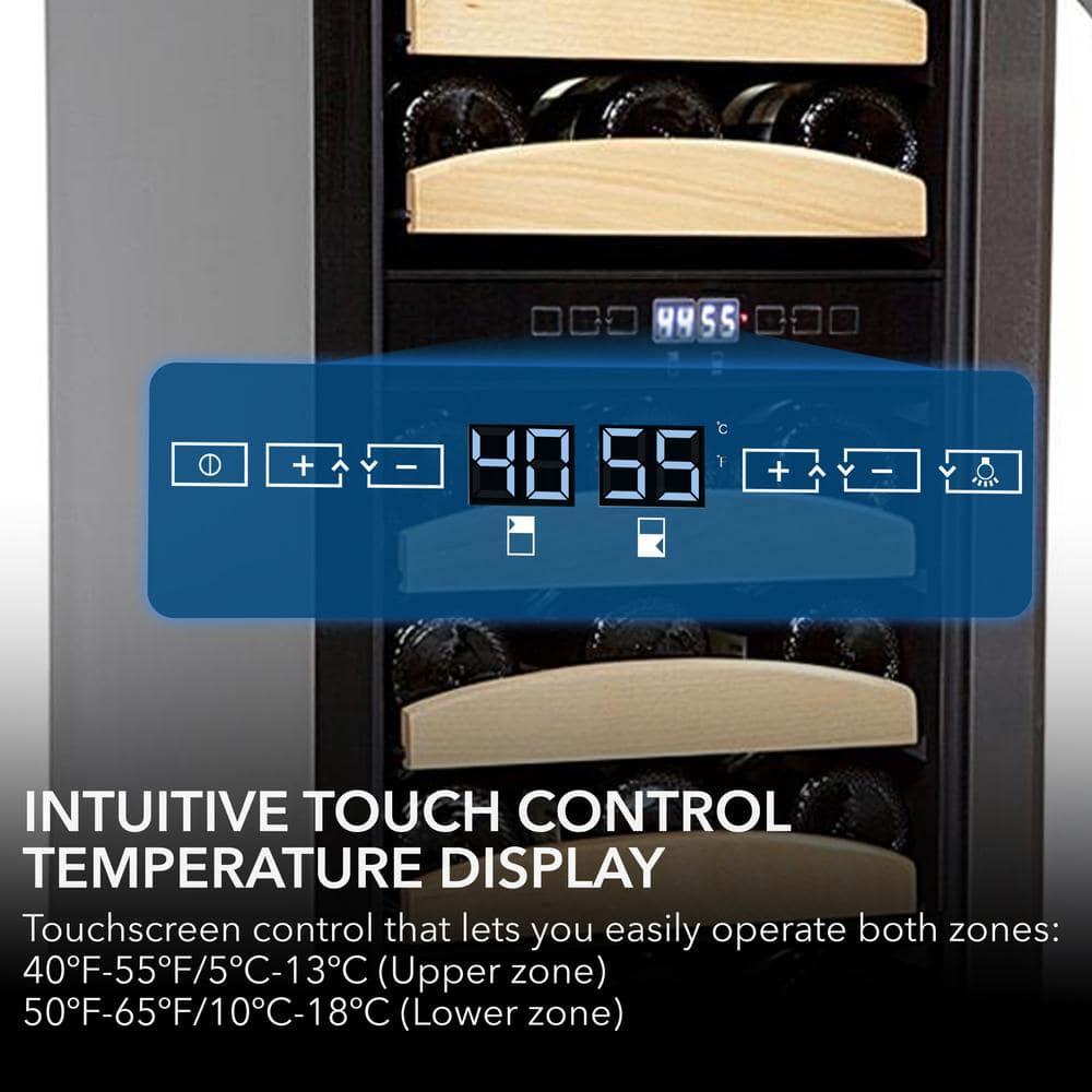 Whynter Whynter 15'' width 28 Bottle Dual Zone Built-In Wine Refrigerator
