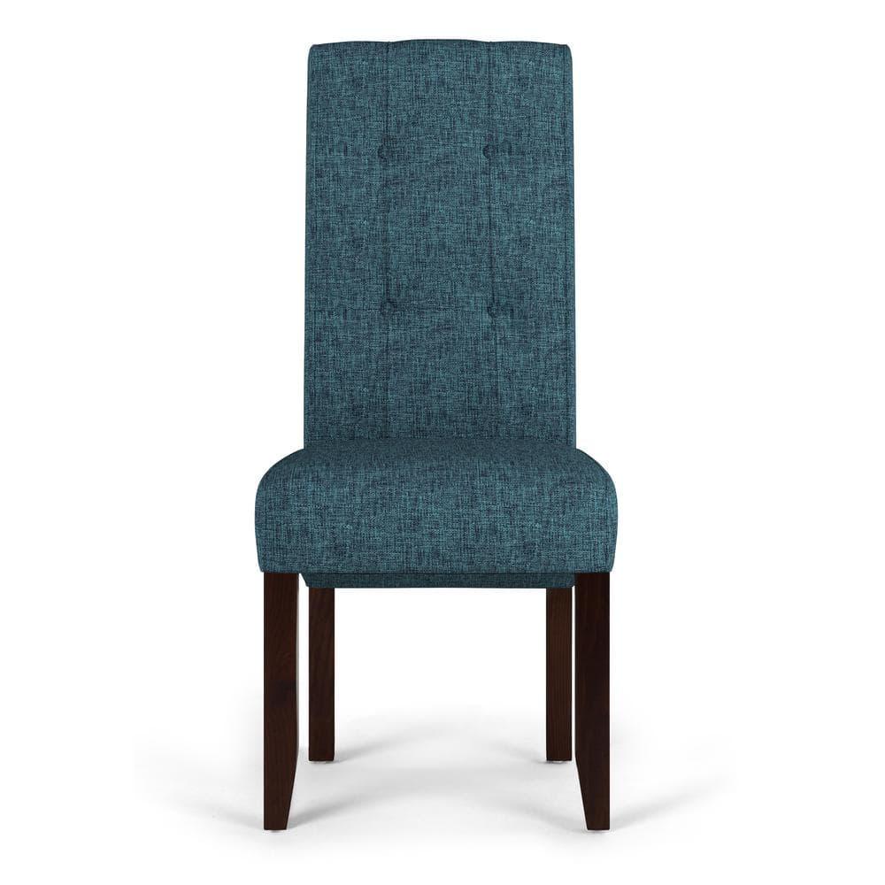 Simpli Home Cosmopolitan Tufted Upholstered Dining Chair with Curved Back in Modern Style (Set of 2) (Set of 2)