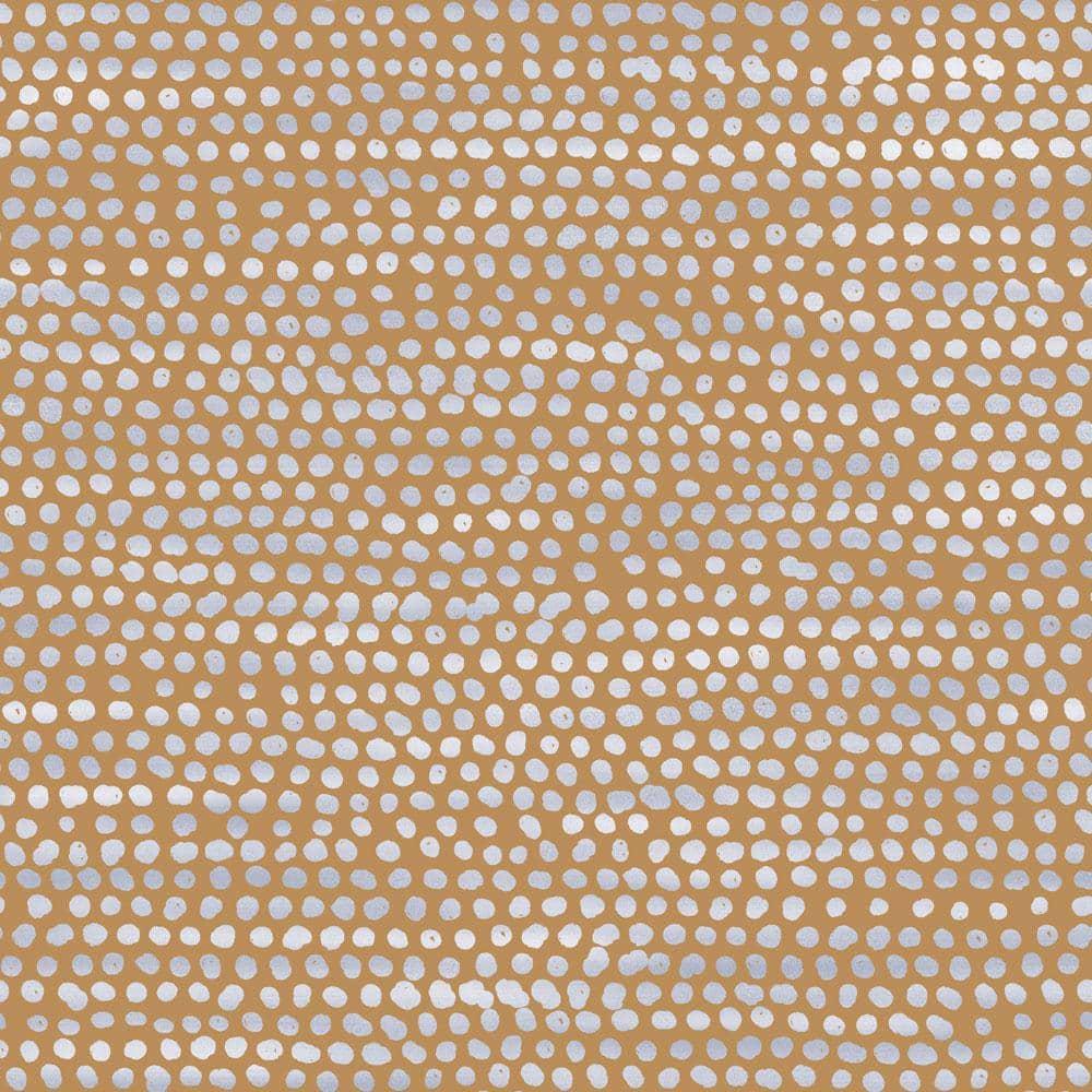 Tempaper & Co. Moire Dots Removable Peel and Stick Wallpaper, Toasted Turmeric Dots, 28 sq. ft.: Vinyl, Self-Adhesive, Modern Decor