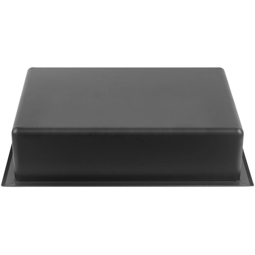 16 in. W x 12 in. H x 4 in. D 18-Gauge Bathroom Shower Wall Niche in Matte Black