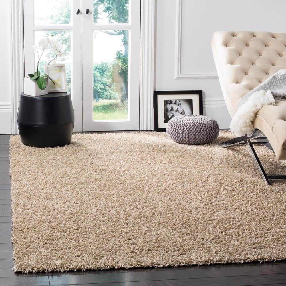 Gracie Oaks Atwell Sga-Athens Shag Performance Solid Color Rug