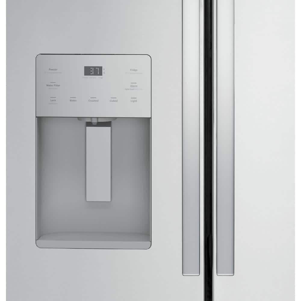 GE Appliances GFE26JYMFS GE Appliances 25.5 Cubic Feet Energy Star Smudge-Resistant French Door Refrigerator with Water and Ice Dispenser