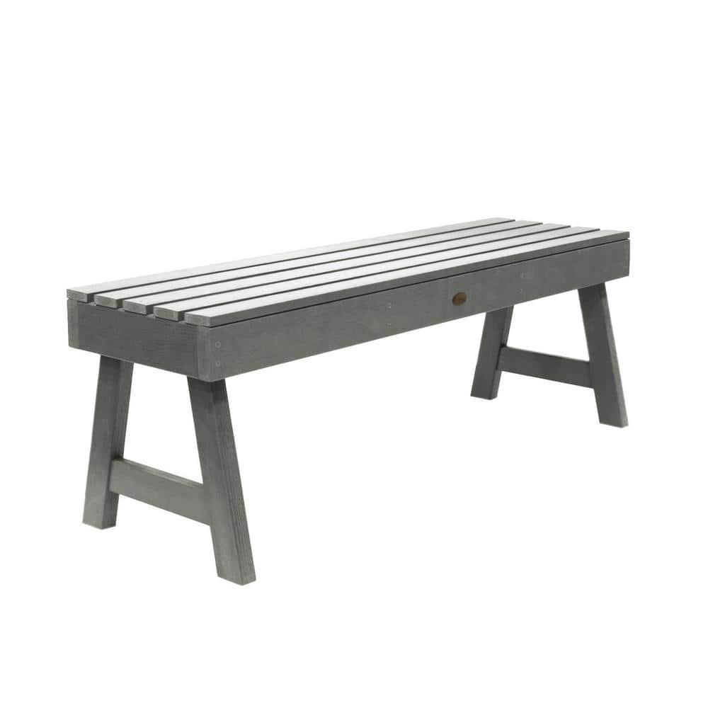 Coastal Teak 49" Backless Bench with Stainless Steel Hardware