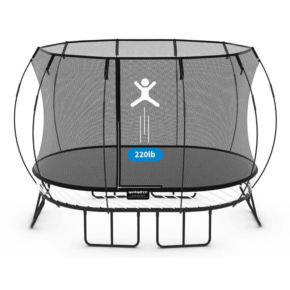 SpringfreeTrampoline Springfree Trampoline Kids Outdoor Large Oval 8 x 13' Trampoline with Enclosure