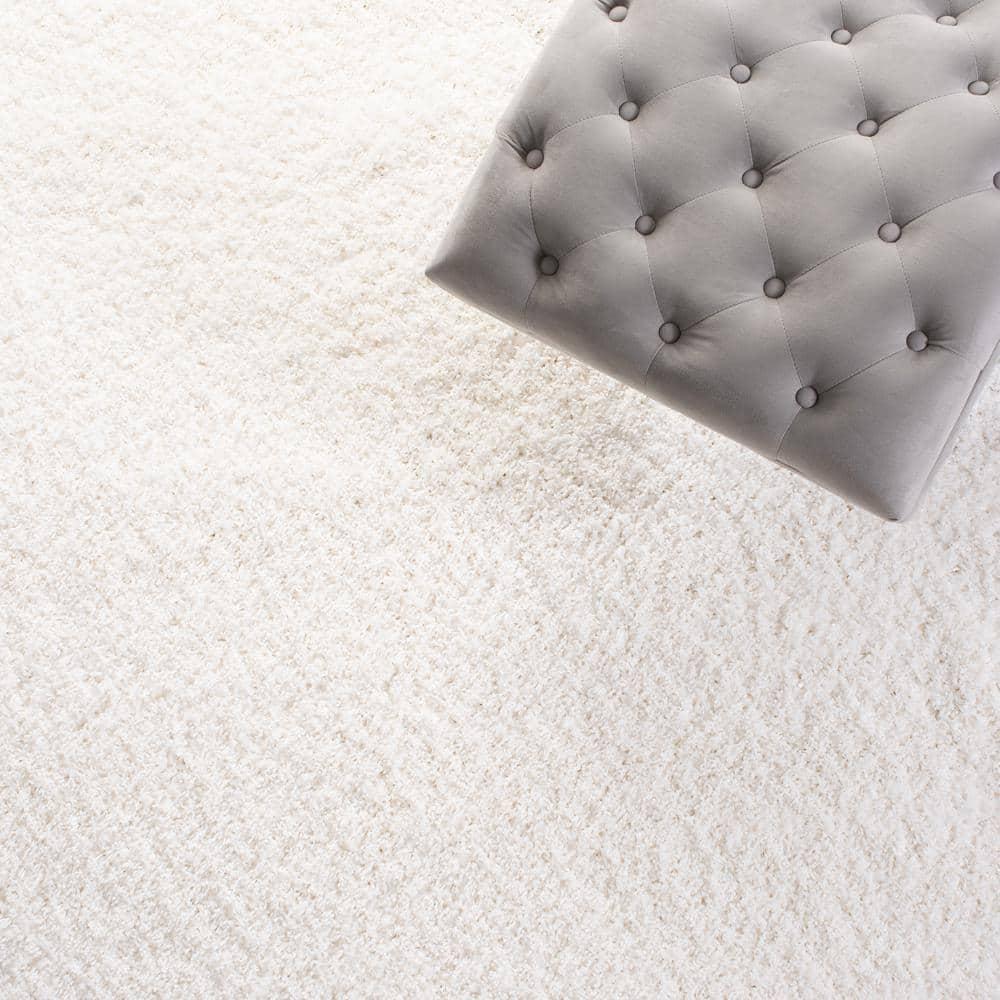 Shag SG151 Power Loomed Indoor Accent Rug - White - 3'x5' - Safavieh.