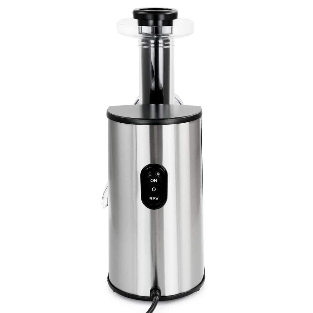 MegaChef MegaChef 150 Watt 2 Speed Stainless Steel Electric Slow Masticating & Cold Press Juicer