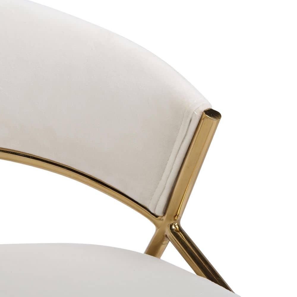 George Oliver Lakyia Swivel Upholstered Counter Stool with Metal Frame (Set of 2)