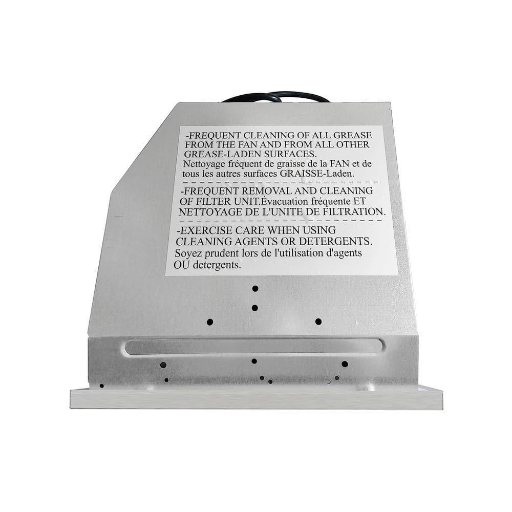 Cosmo 30 in. Lumin Collection Ducted Insert Range Hood, Touch Controls, LED Lights, Permanent Filters, Stainless Steel