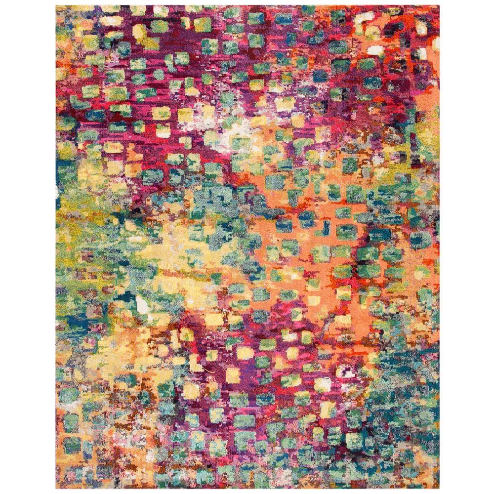 Madison MAD425 Power Loomed Indoor Area Rug - Fuchsia/Gold - 9'x12' - Safavieh