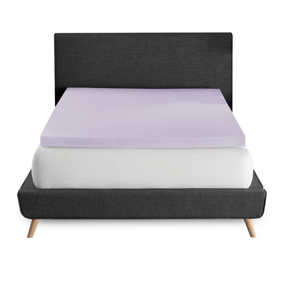BodiPEDIC 3" Lavender Infused Memory Foam Mattress Topper