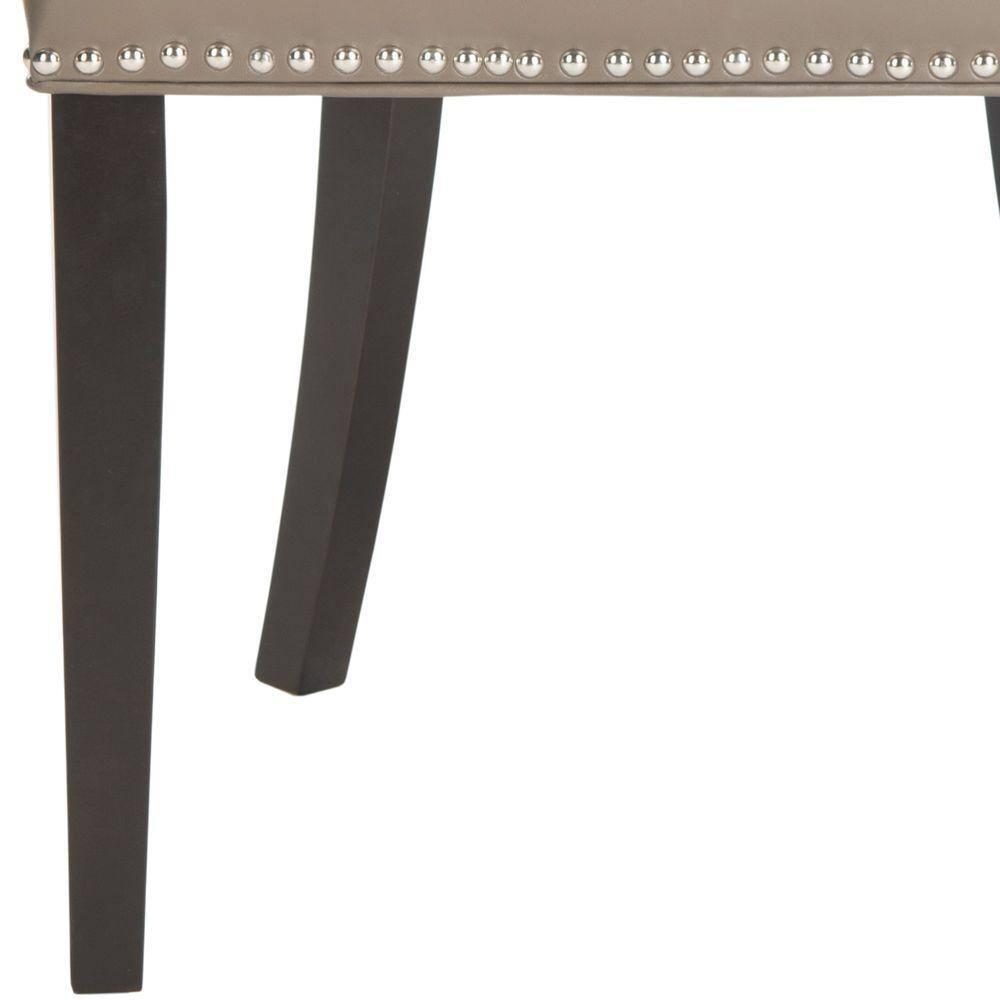 Afton 20H Side Chair Silver Nail Heads  (Set Of 2) - Clay - Safavieh