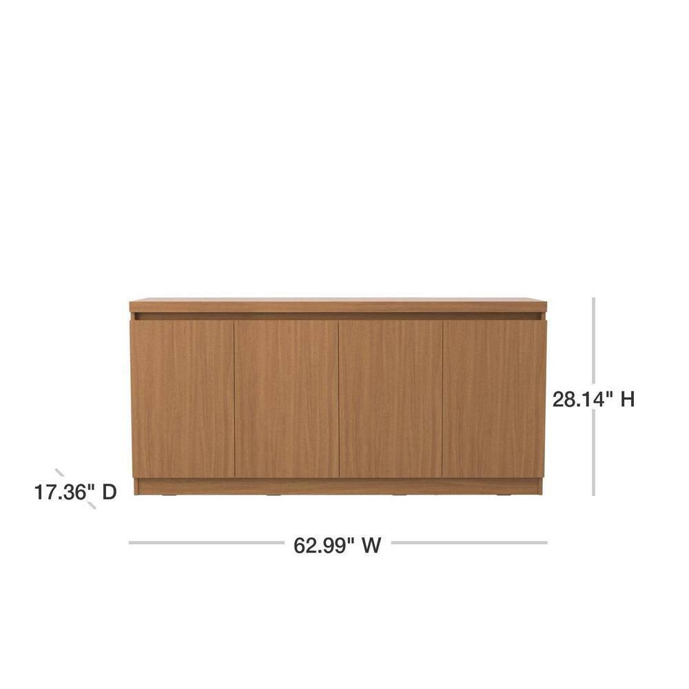 62.99" Viennese 6 Shelf Buffet Cabinet - Manhattan Comfort