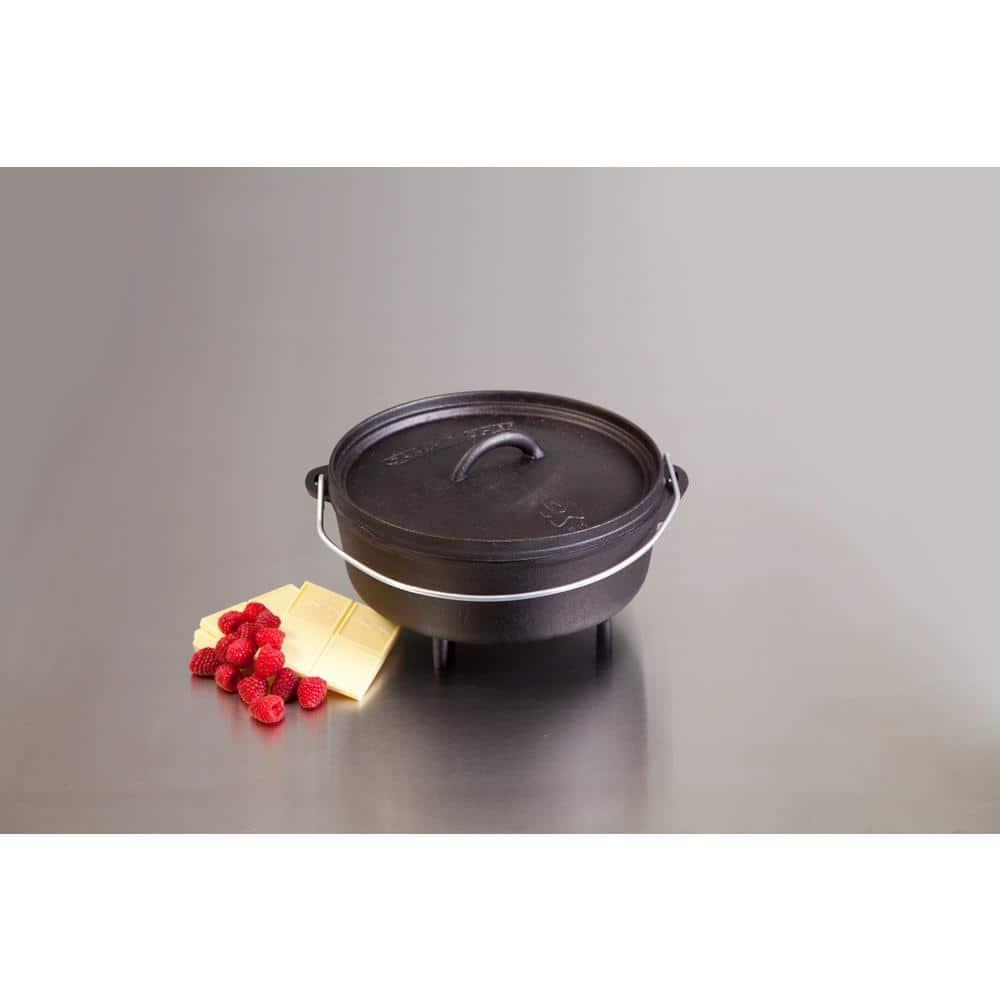 Camp Chef Classic 10" Seasoned Cast Iron Dutch Oven, SDO10, 4 quart
