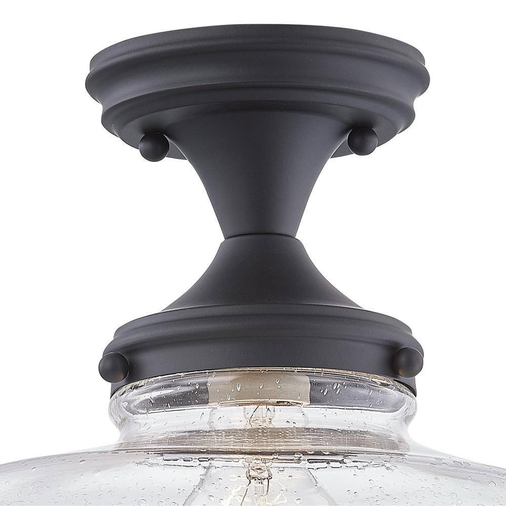 Design House  Schoolhouse Ceiling Light in Matte Black