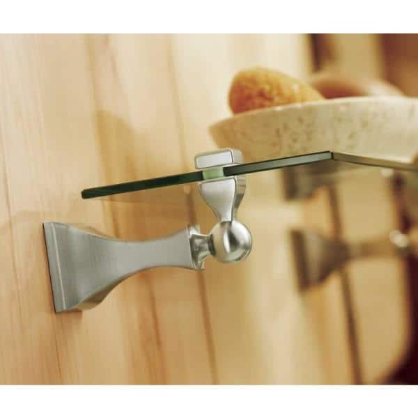 Moen Dn8390 20" Glass Shelf From The Retreat Collection - Nickel