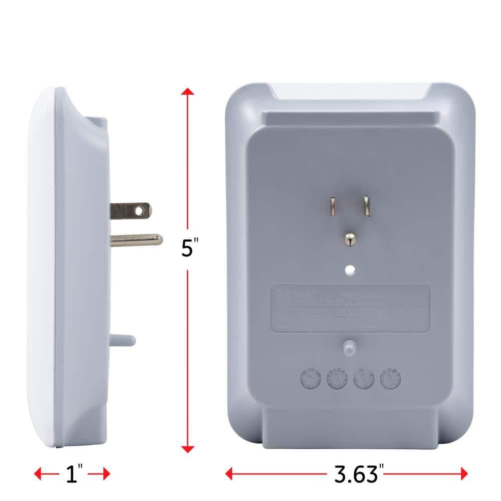 GENERAL ELECTRIC Pro 6-Outlet Surge Protector Power Outlet Adapter, White - 38431