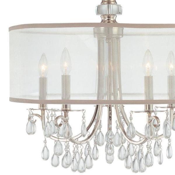 Five Light Chandelier In Minimalist Style 24 Inches Wide By 23 Inches High-Polished Chrome Finish    -Traditional Installation Crystorama Lighting