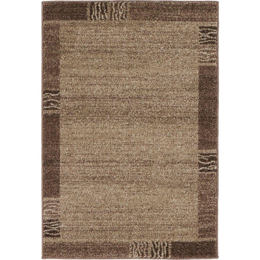 Unique Loom Del Mar Collection Area Rug - Sarah (2' 2" x 3' 1" Rectangle Dark Beige/Brown)
