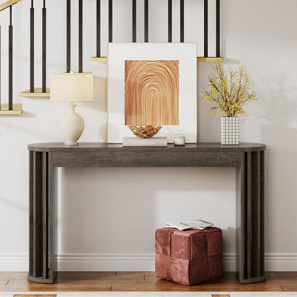 Millwood Pines 70.9" Console Table For Entryway, Farmhouse Wood Sofa Couch Tale
