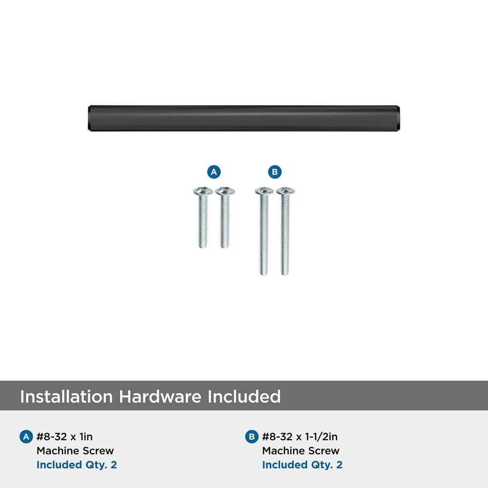 Amerock Bar Pulls 3 inch (76mm) Center-to-Center Matte Black Cabinet Pull - 10 Pack