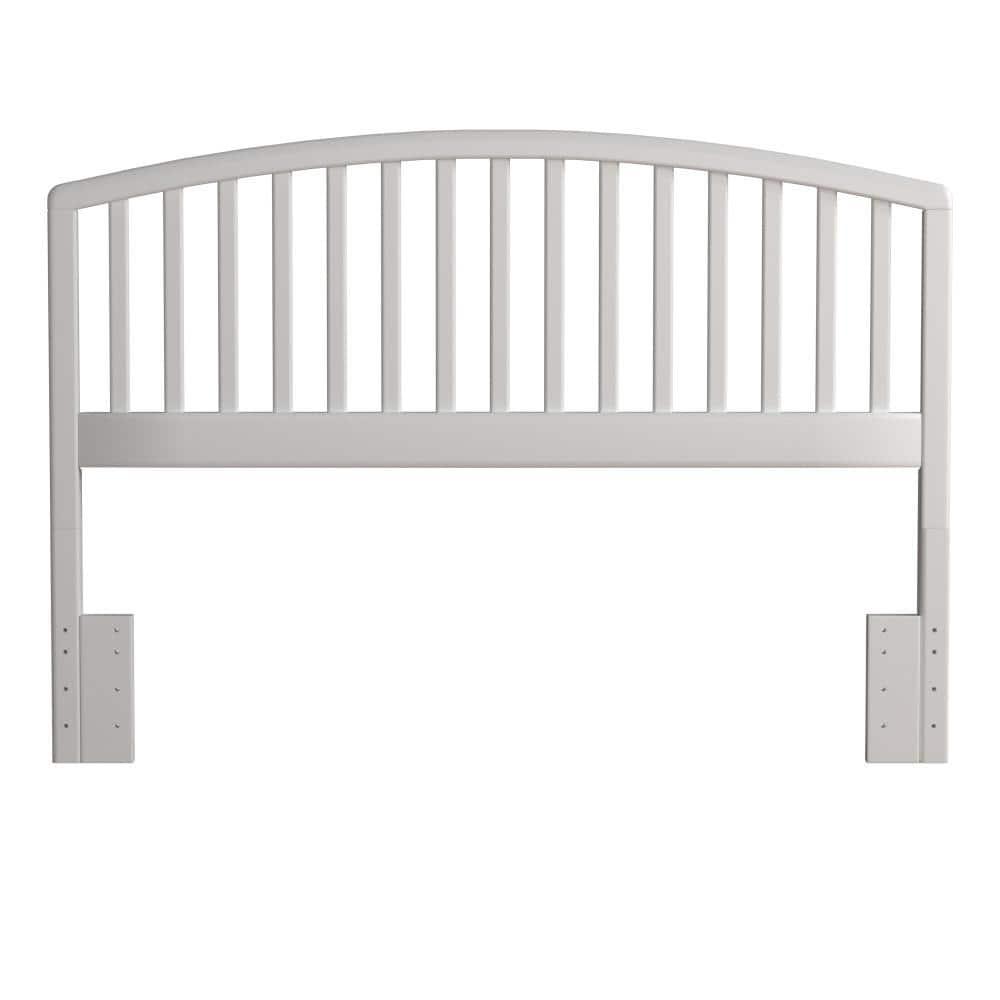 Carolina White Wood Full/Queen Headboard with Arched Design