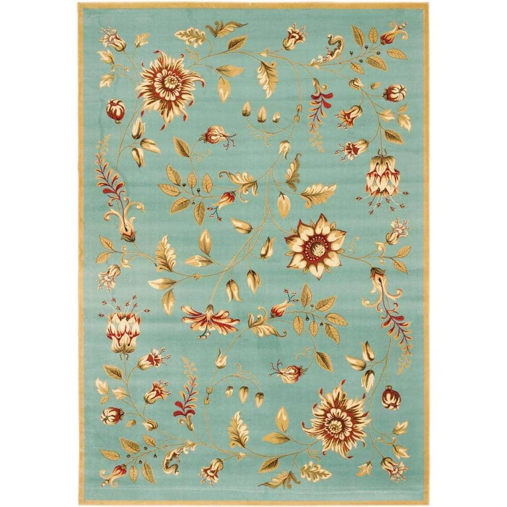Lyndhurst LNH552 Power Loomed Area Rug - Blue/Multi - 8'x11' - Safavieh